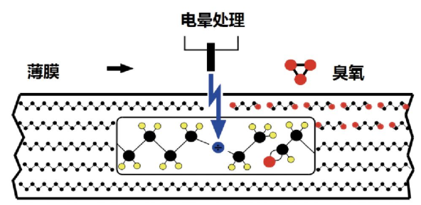 图4 电晕处理的原理